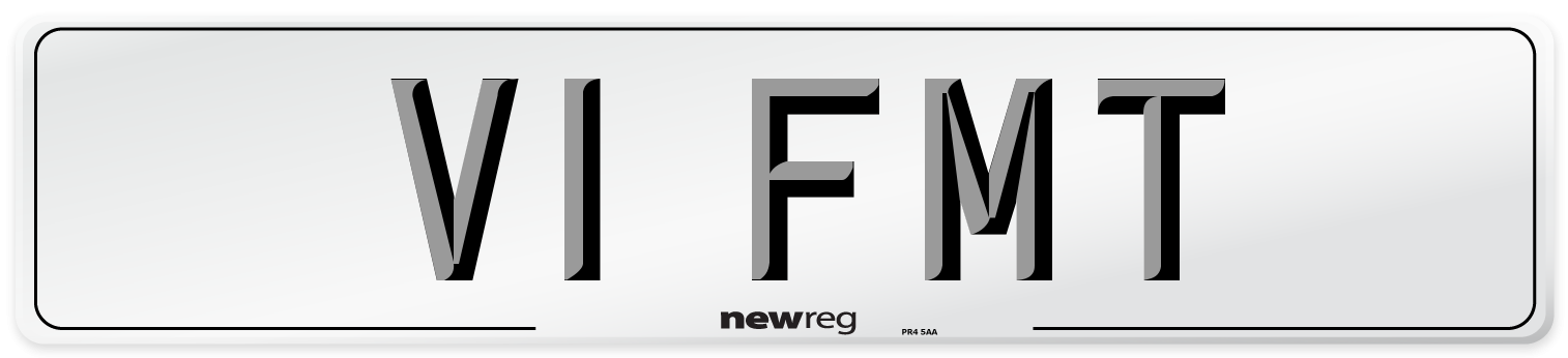 V1 FMT Number Plate from New Reg